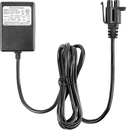 Cargador de 24 voltios para coche de paseo para niños, cargador de batería de 24 V para Grave Digger Monster Truck y Yamaha 24V Grizzly juguete de