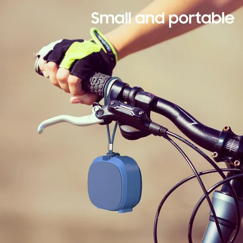 Miniatura 9 de PEICHENG Altavoz, pequeño altavoz portátil Bluetooth inalámbrico IPX5 impermeable para ducha, sonido estéreo fuerte, graves profundos, Azul