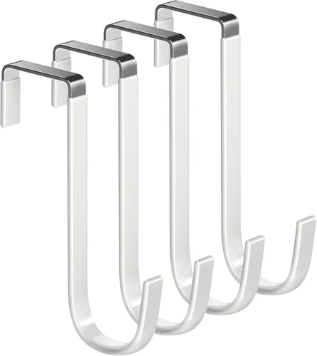 Miniatura 19 de Mars-Rock Ganchos de Metal Sobre la Puerta con Revestimiento de Plástico de 5.5" se Ajustan a Puertas de 0.5" a 1 3/8", 2 Piezas de Servicio Pesado