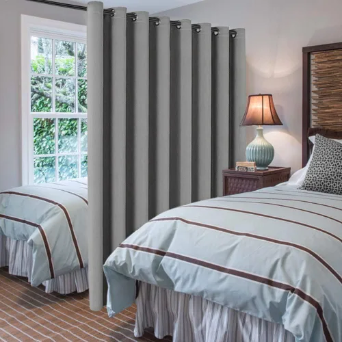Miniatura 2 de H.VERSAILTEX - Cortinas blackout con aislamiento térmico y ojales en la parte superior, para patios, puertas correderas y división de habitaciones
