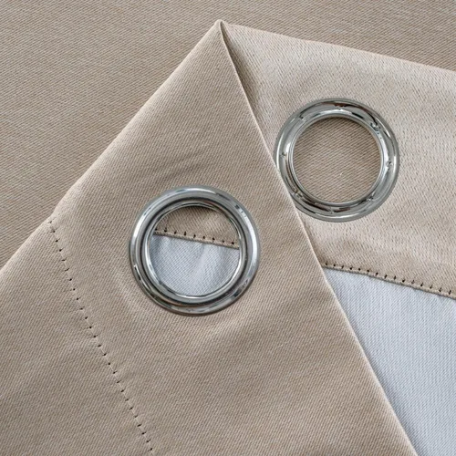 Miniatura 9 de LUXE WEAVERS Eco Collection - Par de paneles de ventana, color crema, 100% opacas, 63 pulgadas de largo