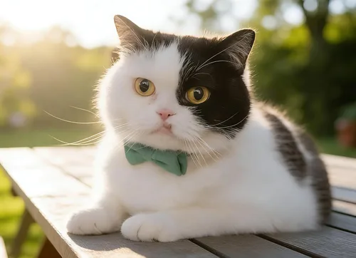 Miniatura 4 de Collar de gato con campana para niño y niña, pajarita de seguridad, a cuadros, color sólido, conjunto de regalo, lindo festivo, [2 piezas], verde
