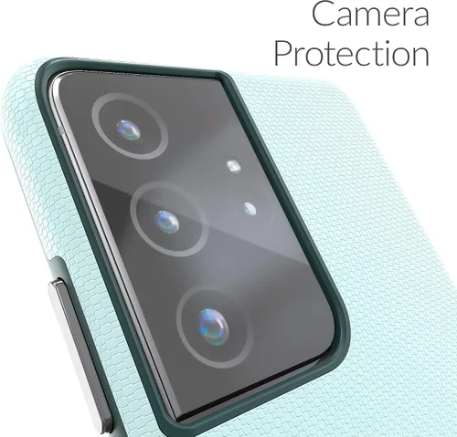 Miniatura 3 de Crave para Galaxy S21 Ultra Funda, Funda de doble capa de protección a prueba de golpes para Samsung Galaxy S21 Ultra 5G (6.8 pulgadas) - Aqua