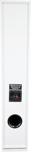 Miniatura 8 de Rockville RockTower 68W - Altavoz pasivo de torre de 8 ohmios, 6.5", 500W, MDF, blanco, sonido de alta fidelidad, rejilla desmontable, 3 vías