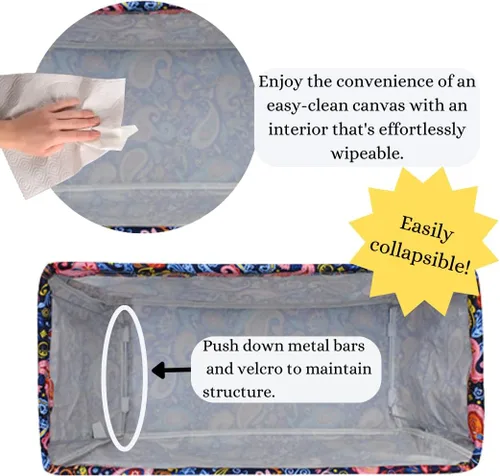 Miniatura 288 de NGIL Bolsa de comestibles reutilizable extra grande plegable de gran tamaño para comestibles, almacenamiento, picnic, playa, Bronco-negro occidental