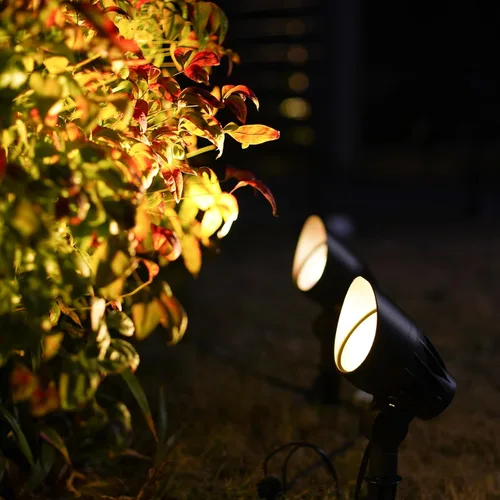 Miniatura 6 de GOODSMANN Foco de bajo voltaje 12V AC Iluminación de paisaje 3W Bombilla LED reemplazable 200 lúmenes 3000K blanco cálido al aire libre con conector