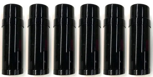 Contenedores vacíos para desodorante giratorio (natural, blanco, negro) – para barra de loción, bálsamo de talón, etc. (1 oz.) – Tubos desodorantes