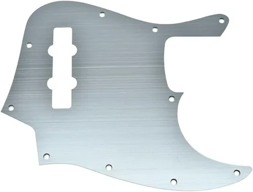 Miniatura 12 de KAISH 10 agujeros metal anodizado aluminio J Bass estilo Pick Guard estilo moderno Bass Golpeador para bajo USA/México Jazz J Bass Gold Dorado-1