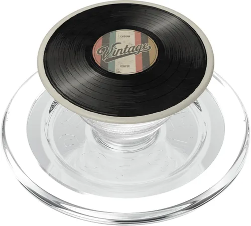 Reproductor de discos de vinilo coleccionista de vinilo retro amante de la música PopSockets PopGrip para MagSafe