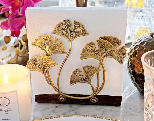 Miniatura 13 de Servilletero Vertical Golden Bird Elegante Bandeja Resistente para Almacenamiento de Toallas de Mano de Papel Desechables Baño Cocina Comedor