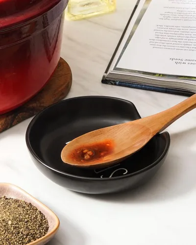 Miniatura 6 de LE TAUCI Soporte para cuchara para encimera de cocina, soporte para cucharas para estufa, decoración de cocina de granja, soporte de cerámica