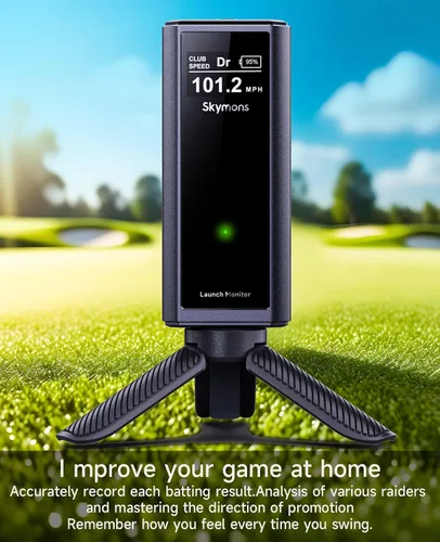 Miniatura 2 de Monitor de lanzamiento de golf portátil Pro X1 Plus, simuladores para hogar y entrenamiento, monitor de lanzamiento móvil para análisis de swing