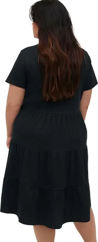 Miniatura 3 de Ellos Vestido tipo camiseta escalonada de talla grande para mujer