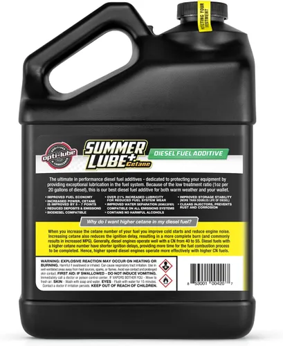 Miniatura 4 de Opti-Lube Summer+ Fórmula de cetano aditivo para combustible diesel: galón (1 galón - trata 2560 galones)