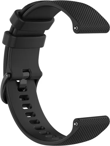 Correa deportiva de repuesto de silicona compatible con Garmin Venu Sq 2 Music/Venu 2 Plus/Venu Sq Music, Vivomove 6 5 3 Music, Vivomove Luxe, Negro