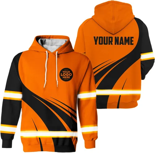 Miniatura 21 de Empresa, Equipo Uniforme Camisa de Alta Visibilidad para Hombres Camisa de Seguridad Logotipo Personalizado Nombre con Cintas Reflectantes AMZ02