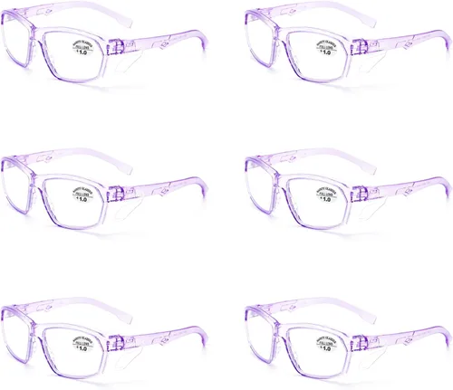 Miniatura 27 de ProtectX Elegantes gafas de seguridad antivaho y resistentes a los arañazos, gafas de protección UV, lentes de bloqueo de luz azul para hombres