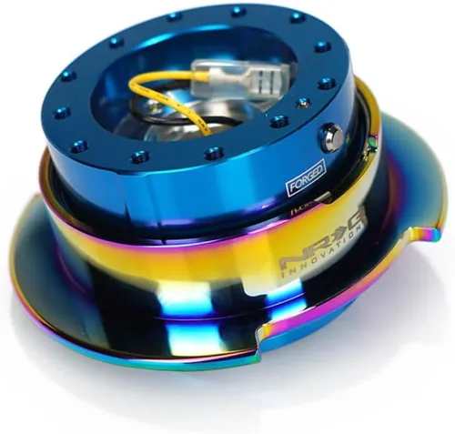 Miniatura 4 de NRG Innovations NRG-SRK-250NB-MC GEN 2.5 - Adaptador de liberación rápida para volante, 6 agujeros y patrones de pernos 6x70 y 6x74mm/Cuerpo azul