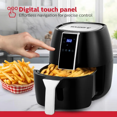 Miniatura 2 de Holstein Housewares 3.7QT Freidora de aire digital. Tecnología de aire caliente y revestimiento antiadherente libre de PFOA para usar menos aceite