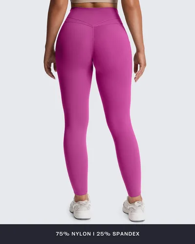 Miniatura 80 de Aoxjox Trinity - Pantalones de yoga de cintura alta con bolsillos para mujer, control de abdomen, cintura cruzada, leggings de entrenamiento suaves