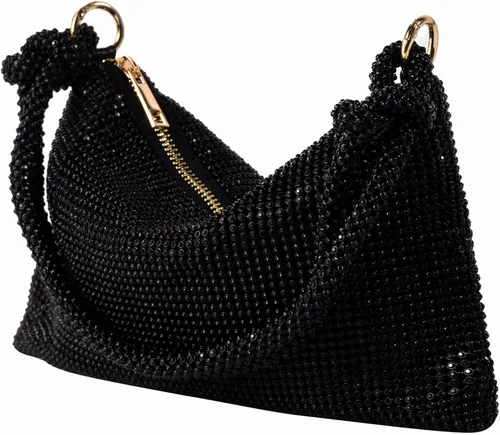 Miniatura 2 de AZWBAG Bolso de noche para mujer con diamantes de imitación brillantes