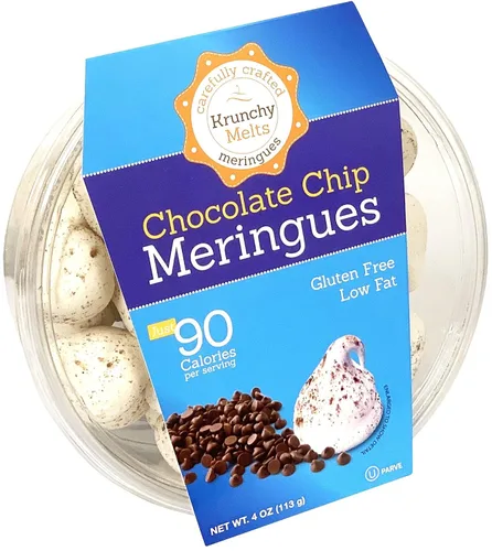 Miniatura 29 de Krunchy Melts Galletas originales de merengue Sabor vainilla de Halloween Solo 90 calorías por porción Sin grasa, sin gluten, sin lácteos