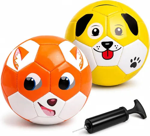 Balón de fútbol para niños pequeños, tamaño 2, pelota pequeña y suave para niños de 1 a 3 a 5 años, juguete deportivo de dibujos animados para niños