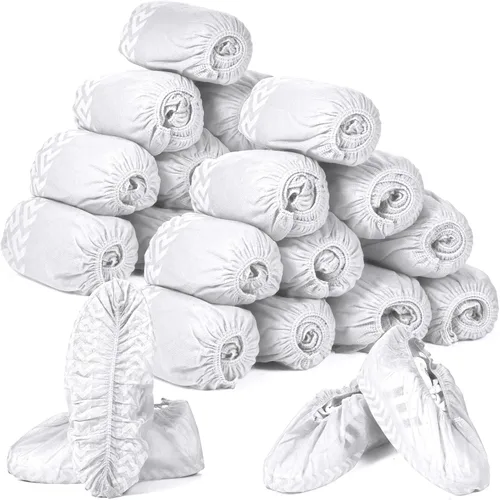 Miniatura 10 de Zhanmai - Paquete de 300 fundas desechables para botas o zapatos, antideslizantes, grandes, para cubrir zapatos o botines en interiores, protectores