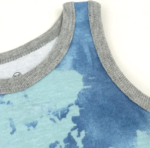 Miniatura 41 de HonestBaby Camisetas musculares sin mangas 100% algodón orgánico para bebés y niños pequeños, niñas
