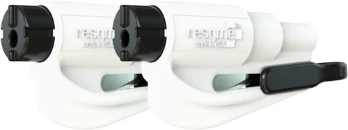 resqme Llavero de emergencia compacto original, herramienta de escape de coche, cortador de cinturón de seguridad y rompevanas, fabricado en Estados