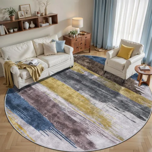 Miniatura 91 de Ciicool Alfombra de pasillo lavable de 2 x 6, alfombra moderna abstracta para pasillo, antideslizante, delgada, ligera, con estampado gris marino