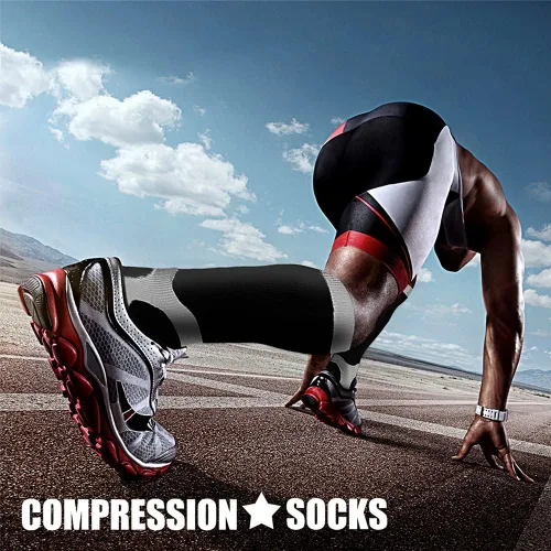 Miniatura 64 de CHARMKING - Calcetines de compresión para mujeres y hombres (3 pares), 15-20 mm Hg, el mejor apoyo para atletismo, running o ciclismo, mejora