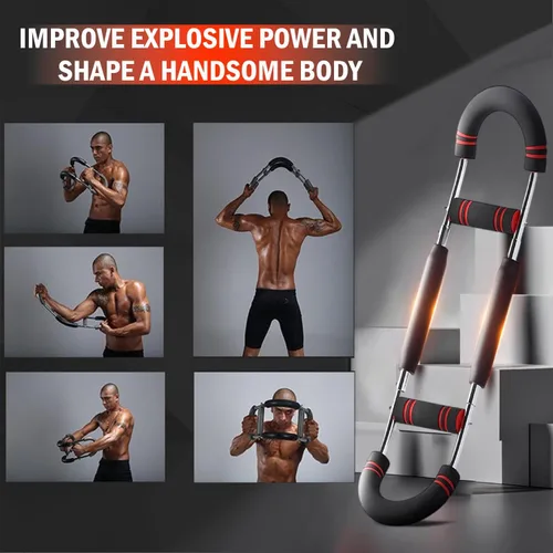Miniatura 6 de Entrenador de Brazo Twister de Última Generación, Barra de Ejercicio Ajustable con Resorte de Potencia, Fortalecedor de Ejercicios de Antebrazo