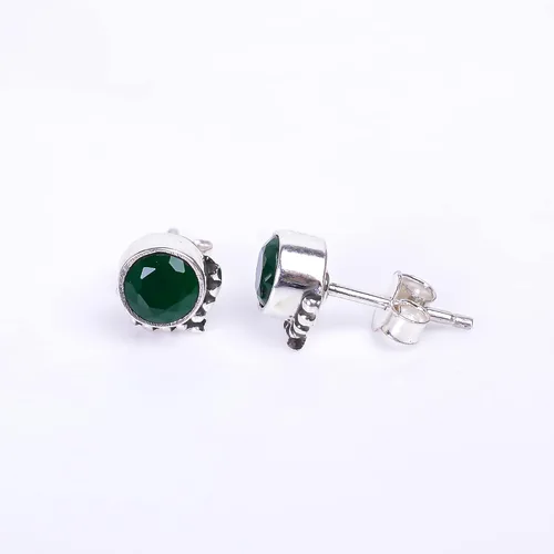 Miniatura 39 de Round Gemstone Stud Design 2
