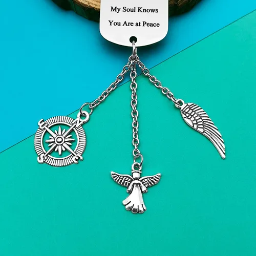 Miniatura 5 de Espejo retrovisor conmemorativo, adorno colgante de condolencias para la pérdida de la madre, padre, amante, amigo, recuerdo, recuerdo, recuerdo