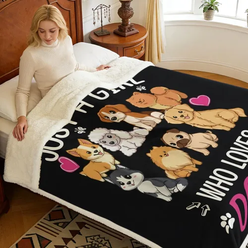 Miniatura 102 de Autumn Teddy Dog Patchwork Sherpa Blanket Fall Cozy Throw Blanket Cute Puppy Quilt Style Warm Soft Blanket for Couch Sofa Bedroom Decor 50x60 Inches