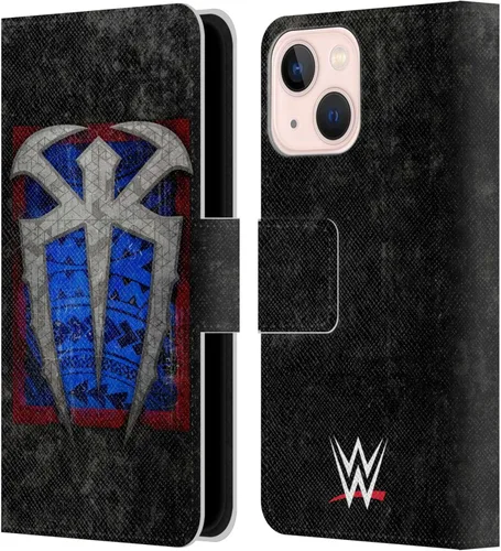 Miniatura 76 de Head Case Designs Officially Licensed WWE Distressed Logo Roman Reigns Leather Wallet Case Compatible with Apple iPhone 11