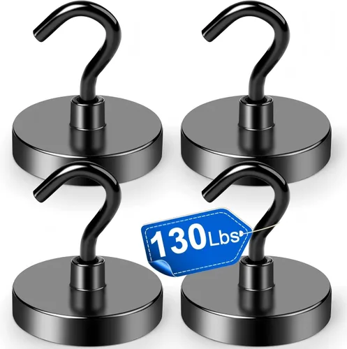 Miniatura 8 de LOVIMAG Ganchos magnéticos para cabina de crucero, imanes de puerta de crucero de 85 libras con revestimiento epoxi, artículos imprescindibles