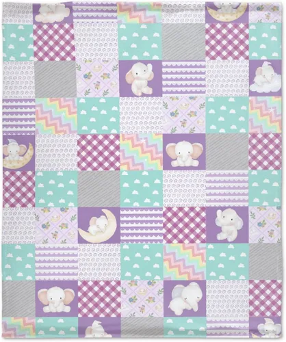 Miniatura 28 de Bonita manta de franela de elefante, ultra suave y acogedora, manta de forro polar ligera y mullida, manta de felpa cálida para sofá, cama, 30 x 40