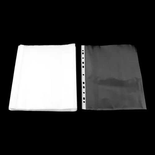 Miniatura 2 de uxcell Oficina de plástico en forma cuadrada archivo A4 papel protector hoja 0.0 in espesor 100pcs transparente