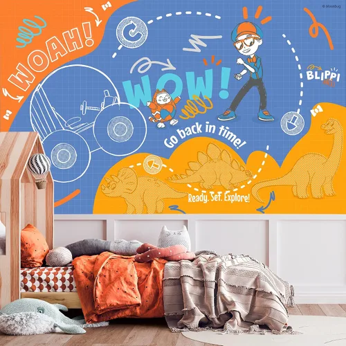 Miniatura 2 de EGD Blippi Kids Wallpaper X Blippi Series - Colección Prime - Mural temático para diseño de interiores (EGDBLI013)