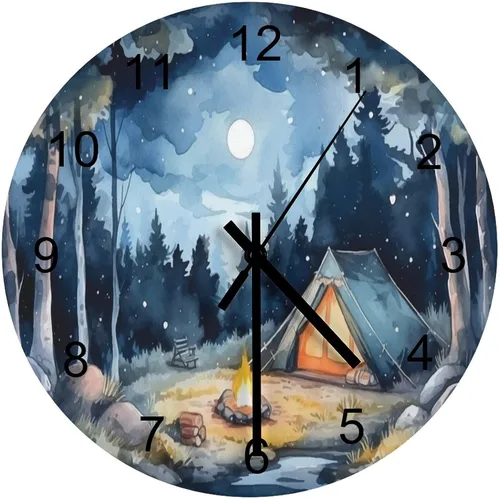 Miniatura 17 de Reloj de Pared de Flores Silencioso Sin Tictac Operado por Batería, Caricatura de los 70s Linda Flor Abstracta Pastel Margarita Reloj Floral