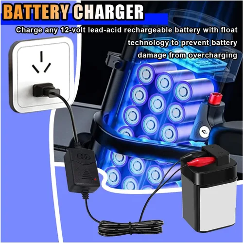 Miniatura 5 de Cargador Mantenedor de Batería Inteligente de Ácido de Plomo Sellado (SLA) de 12V 1300mA, Mantenedor de Cargador Automático de Coche para RV, ATV