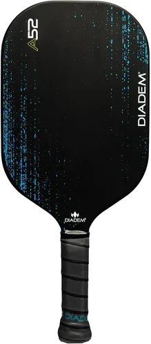 Diadem A52 - Paleta de pickleball de fibra de carbono | Paleta ligera termoformada con diseño sin bordes, superficie lista para efecto, aprobada por