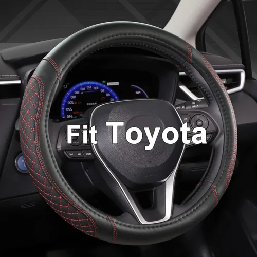 West Llama - Funda para volante de automóvil personalizada para Toyota Tacoma, 4Runner, Tundra, Sequoia, 15.5-16 pulgadas (diamante acolchado -