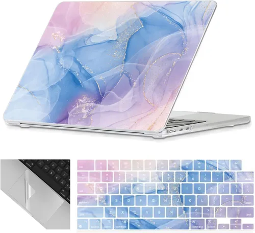 Miniatura 20 de Se7enline Funda compatible con MacBook Air de 15 pulgadas M4 M3 M2 2025 2024 2023 de 15.3 pulgadas con MacBook Air A2941/A3114/A3241 funda rígida