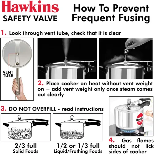 Miniatura 7 de Hawkins B1010 Válvula de seguridad de olla a presión de 3 piezas - B1010-3pcSet