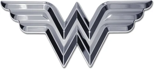 Emblema cromado para auto de Mujer Maravilla (3D)