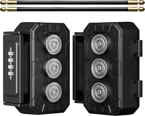 Miniatura 10 de Caja de Seguridad Magnética para Llaves, Porta Llaves Magnético Bajo el Coche, Gabinetes Magnéticos para Llaves, Porta Llaves Magnético, Ocultador