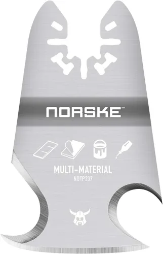 Norske Herramientas NOTP237 Oscilante Multi Herramienta Accesorio Cuchilla Universal Ajuste 3 en 1 Rígido Rascador y Cuchillos